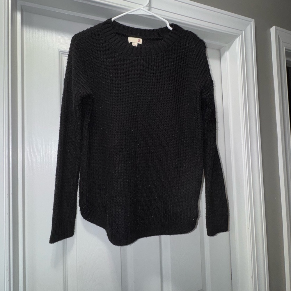 SO Women's Black Crew Neck Sweater
